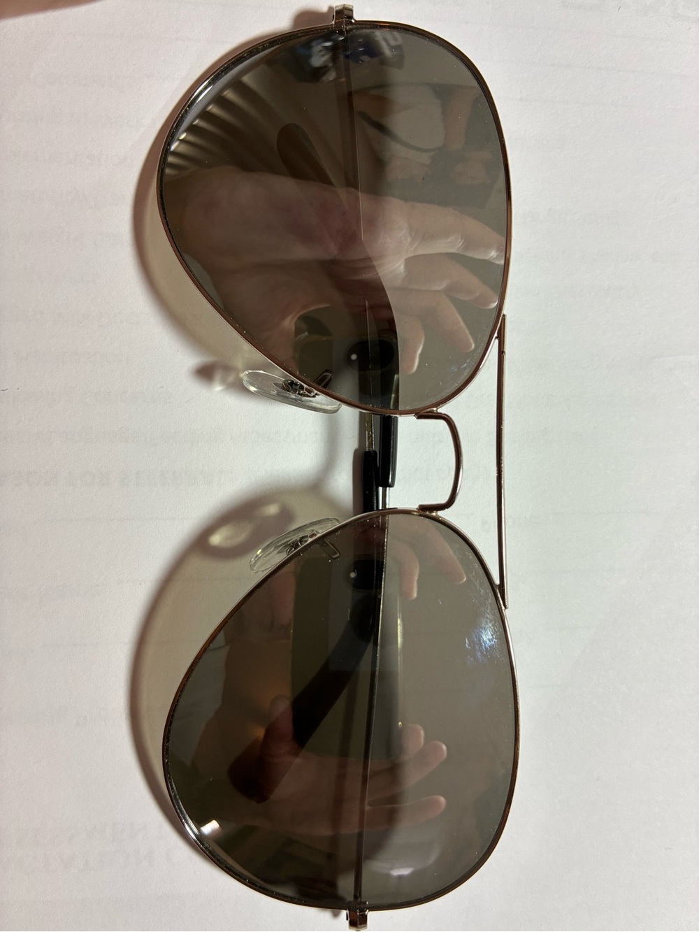 Ray-Ban Aviator Sunglasses -grey mirror - large 62mm